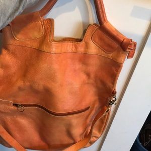 Orange foley and Corinna bag